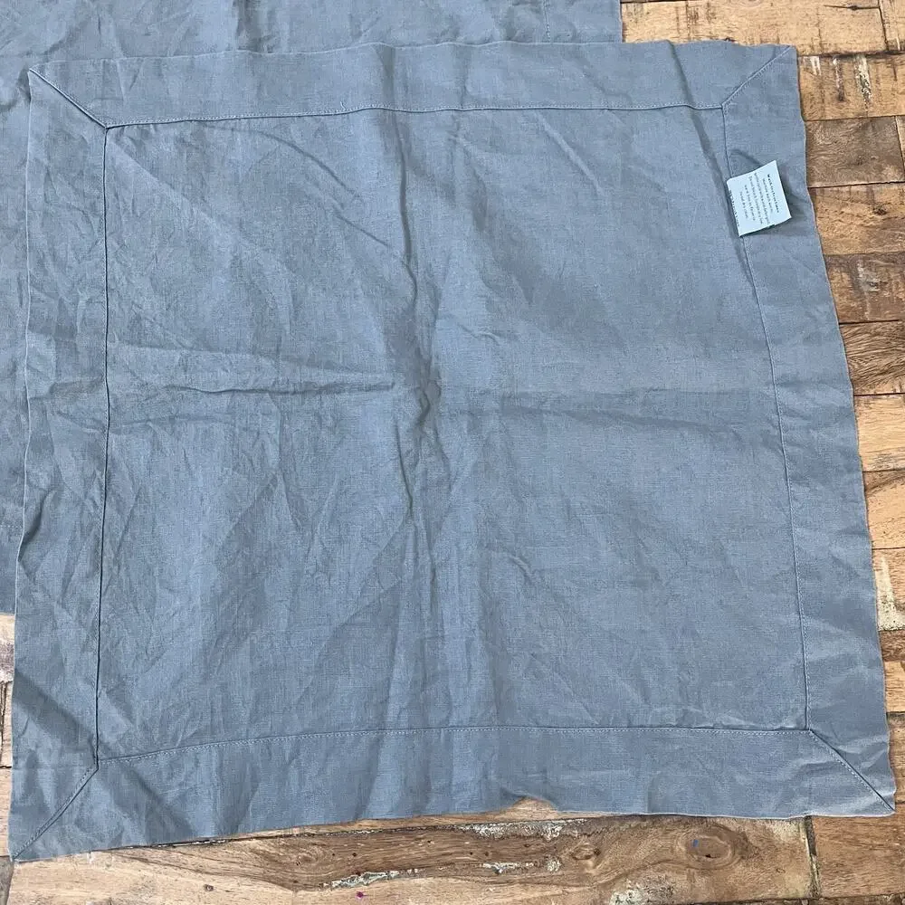 Eight Owls Gray Kitchen 100% French Linen Napkins Set of 4 20